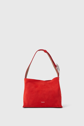 Rodebjer Shell mini suede bag